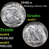 1940-s Walking Liberty Half Dollar 50c Grades Select+ Unc