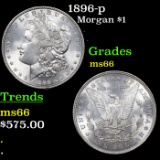 1896-p Morgan Dollar $1 Grades GEM+ Unc