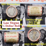 ***Auction Highlight*** Old Casino 50c Roll $10 Halves Las Vegas Casino Golden Nugget 1918 Walker &