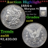 ***Auction Highlight*** 1884-s Morgan Dollar $1 Graded au58 By SEGS (fc)