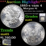 ***Auction Highlight*** 1885-s vam 4 Morgan Dollar $1 Graded ms65 By SEGS (fc)