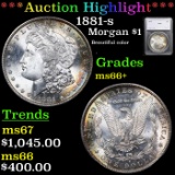 ***Auction Highlight*** 1881-s Morgan Dollar $1 Graded ms66+ By SEGS (fc)