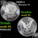 1880-s Morgan Dollar $1 Grades GEM+ UNC PL