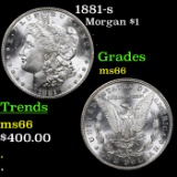 1881-s Morgan Dollar $1 Grades GEM+ Unc