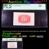 ***Auction Highlight*** PCGS US Fractional Currency 50c 2nd Issue Rare Back Specimen FR-1314SP Grade
