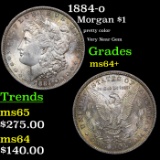 1884-o Morgan Dollar $1 Grades Choice+ Unc