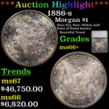 ***Auction Highlight*** 1886-s Morgan Dollar $1 Graded ms66+ By SEGS (fc)