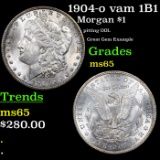 1904-o vam 1B1 R5 Morgan Dollar $1 Grades GEM Unc