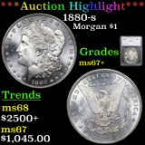 ***Auction Highlight*** 1880-s Morgan Dollar $1 Graded ms67+ By SEGS (fc)