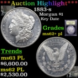 ***Auction Highlight*** 1883-s Morgan Dollar $1 Graded Select Unc+ PL By USCG (fc)