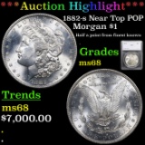 ***Auction Highlight*** 1882-s Near Top POP Morgan Dollar $1 Graded ms68 By SEGS (fc)