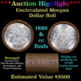 ***Auction Highlight*** 1889 & CC Uncirculated Morgan Dollar Shotgun Roll (fc)