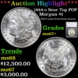 ***Auction Highlight*** 1884-o Near Top POP Morgan Dollar $1 Graded ms67+ By SEGS (fc)