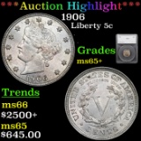 ***Auction Highlight*** 1906 Liberty Nickel 5c Graded ms65+ By SEGS (fc)