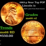 1983-p Near Top POP Lincoln Cent 1c Grades GEM+++ Unc RD