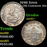 1946 Iowa Old Commem Half Dollar 50c Grades GEM+ Unc