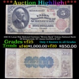 ***Auction Highlight*** 1882 $5 Large Size National Currency 
