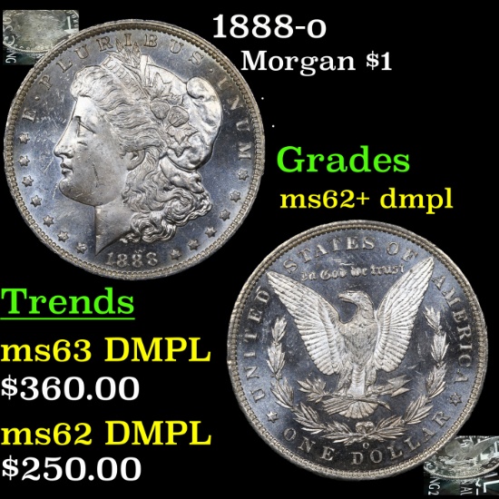 1888-o Morgan Dollar $1 Grades Select Unc+ DMPL