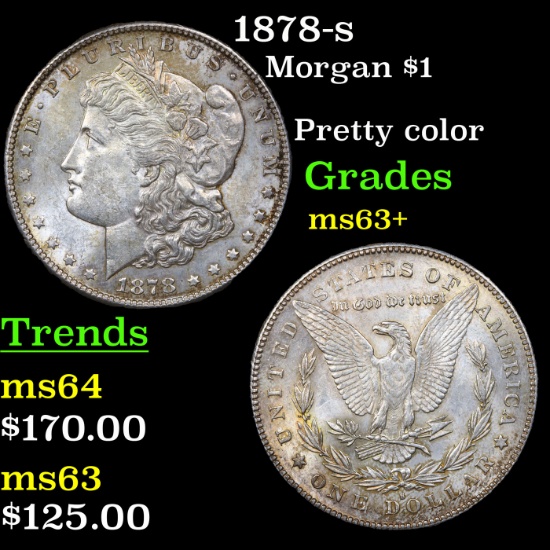 1878-s Morgan Dollar $1 Grades Select+ Unc