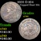 1833 O-104 Capped Bust Half Dollar 50c Grades xf