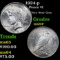 1924-p Peace Dollar $1 Grades Choice+ Unc