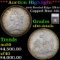 ***Auction Highlight*** 1836 Reeded Edge GR-12 Capped Bust Half Dollar 50c Graded xf45 details By SE