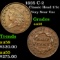 1835 C-2 Classic Head half cent 1/2c Grades Choice AU/BU Slider