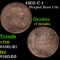 1805 C-1 Draped Bust Half Cent 1/2c Grades vf details