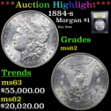 ***Auction Highlight*** 1884-s Morgan Dollar $1 Graded Select Unc By USCG (fc)