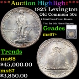 ***Auction Highlight*** 1925 Lexington Old Commem Half Dollar 50c Graded ms67+ By SEGS (fc)