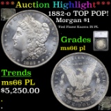 ***Auction Highlight*** 1882-o TOP POP! Morgan Dollar $1 Graded ms66 pl By SEGS (fc)