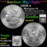 ***Auction Highlight*** 1898-s Morgan Dollar $1 Graded ms64+ By SEGS (fc)