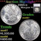 ***Auction Highlight*** 1885-o Morgan Dollar $1 Graded ms66+ By SEGS (fc)