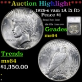 ***Auction Highlight*** 1928-s vam 1A I2 R5 Peace Dollar $1 Graded ms64 By SEGS (fc)