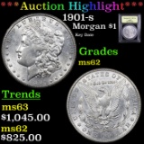 ***Auction Highlight*** 1901-s Morgan Dollar $1 Graded Select Unc By USCG (fc)