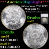 ***Auction Highlight*** 1904-o Near TOP POP! Morgan Dollar $1 Graded ms67 By SEGS (fc)