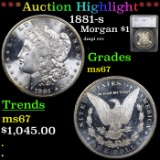 ***Auction Highlight*** 1881-s Morgan Dollar $1 Graded ms67 By SEGS (fc)