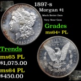 1897-s Morgan Dollar $1 Grades Choice Unc+ PL