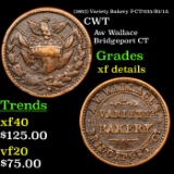 (1863) Variety Bakery F-CT/035/B1/1A Civil War Token 1c Grades xf details