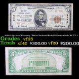 1929 $5 National Currency 'The1st National Bank Of Shenandoah, PA' TY 2 Grades vf+