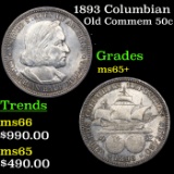 1893 Columbian Old Commem Half Dollar 50c Grades GEM+ Unc