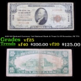 1929 $10 National Currency '3rd National Bank & Trust Co Of Scrantion, PA' TY1 Grades vf+