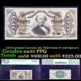 PCGS US Fractional Currency 50c Third Issue fr-1339 Spinner Graded au55 PPQ By PCGS