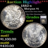 ***Auction Highlight*** 1882-s Morgan Dollar $1 Graded ms67 By SEGS (fc)