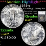 ***Auction Highlight*** 1929-s Standing Liberty Quarter 25c Graded ms67 By SEGS (fc)
