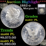 ***Auction Highlight*** 1882-o Morgan Dollar $1 Graded ms65+ PL By SEGS (fc)