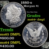 1880-s Morgan Dollar $1 Grades Choice Unc+ DMPL