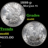 1898-p Morgan Dollar $1 Grades GEM+ Unc