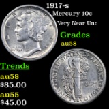 1917-s Mercury Dime 10c Grades Choice AU/BU Slider