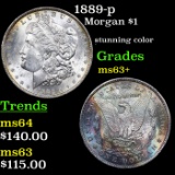 1889-p Morgan Dollar $1 Grades Select+ Unc